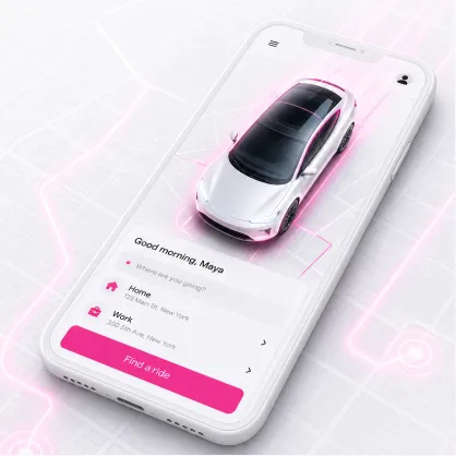 Lyft clone app preview