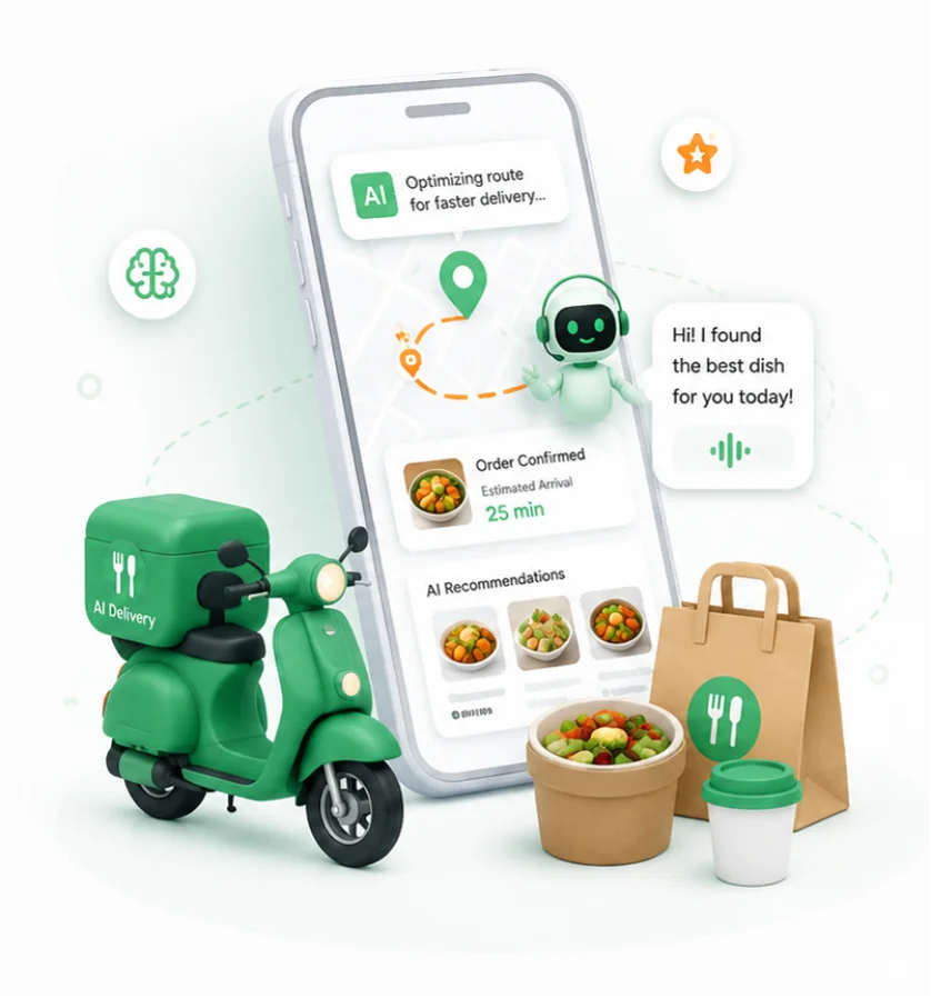 AI-powered delivery app preview